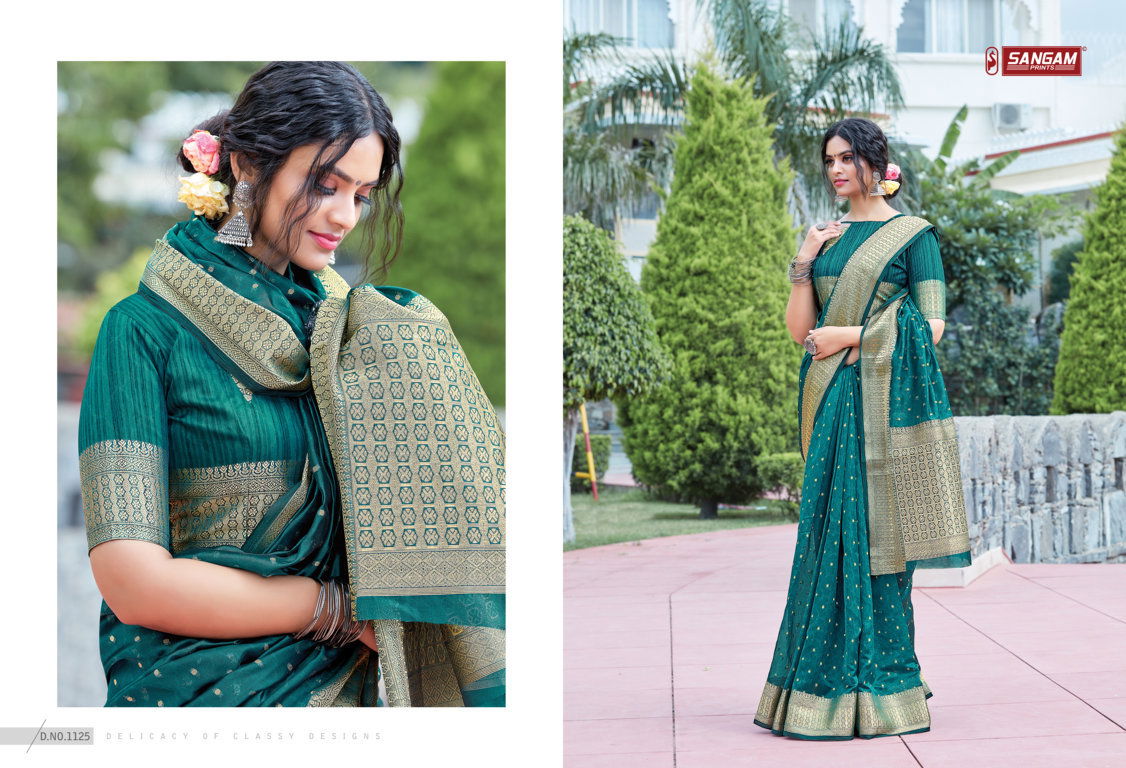 Sangam Anupama Organza Weaving Exclusive Wear Designer Saree Collection